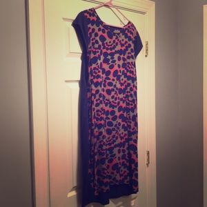 Boden US 16L blue pattern dress